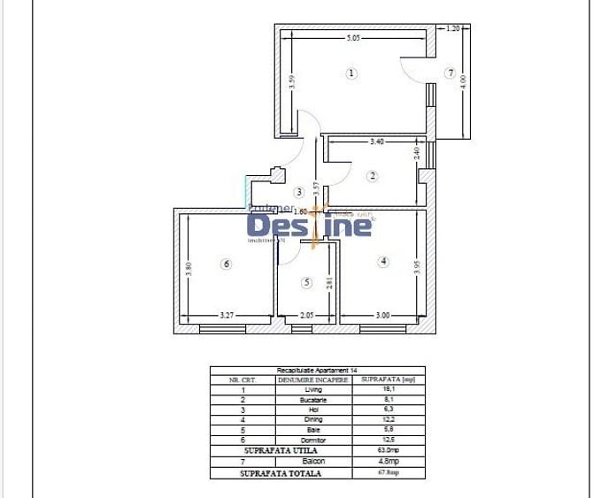 Apartament 3 camere decomandat, 68mp, centrala proprie – Sivco Confort Iasi - 10