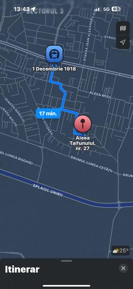 Apartament 3 camere cu terasa zona metrou 1 decembrie , pallady sector 3 - 9