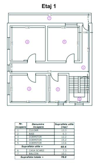 Brancoveanu, casa S+P+1Et+M, 260 mp utili, garaj subteran, adapost ALA - 3
