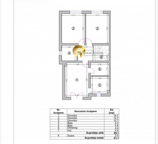 Casa P+1+Pod - 4 camere - 209mp Teren - Aproape de DN1 - Otopeni - 4