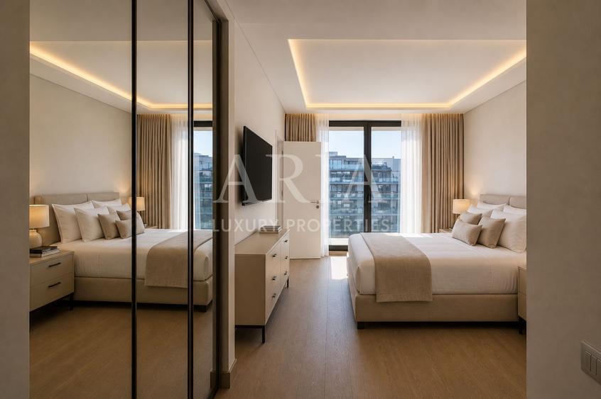 Apartament cu 5 camere decomandat, mobilat în Arcul de Triumf