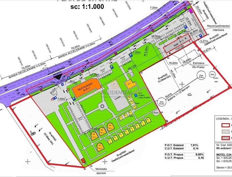 Teren Construcții intravilan de 22950 mp, în Exterior Sud