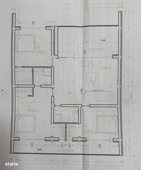 Casă cu 3 camere în Central