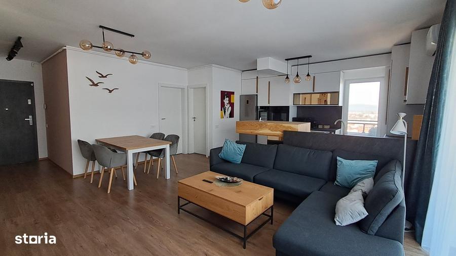 2 camere | Mobilier premium | 3 balcoane | Vedere pe trei laturi - 8