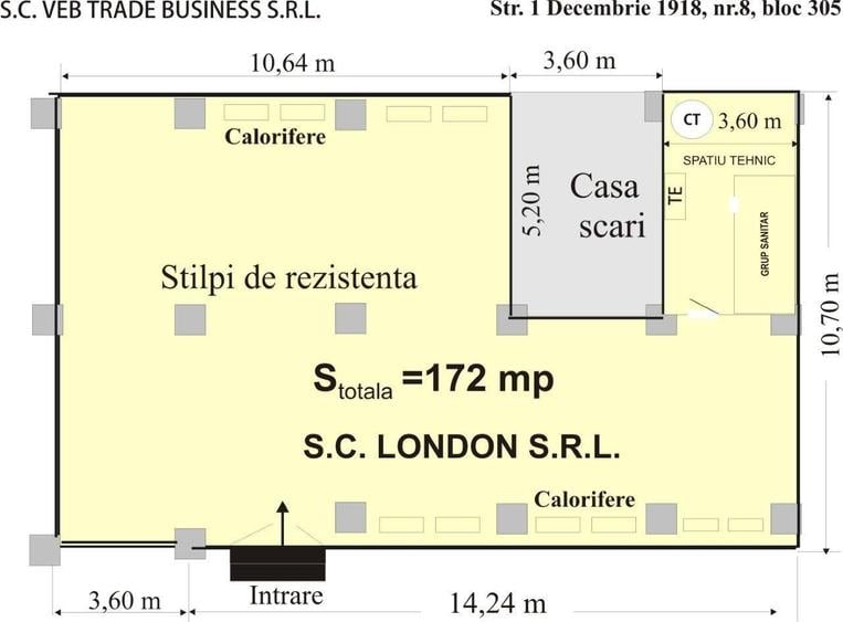 Spatiu comercial de inchiriat pe Strada 1 Decembrie 1918, nr. 8 - 5