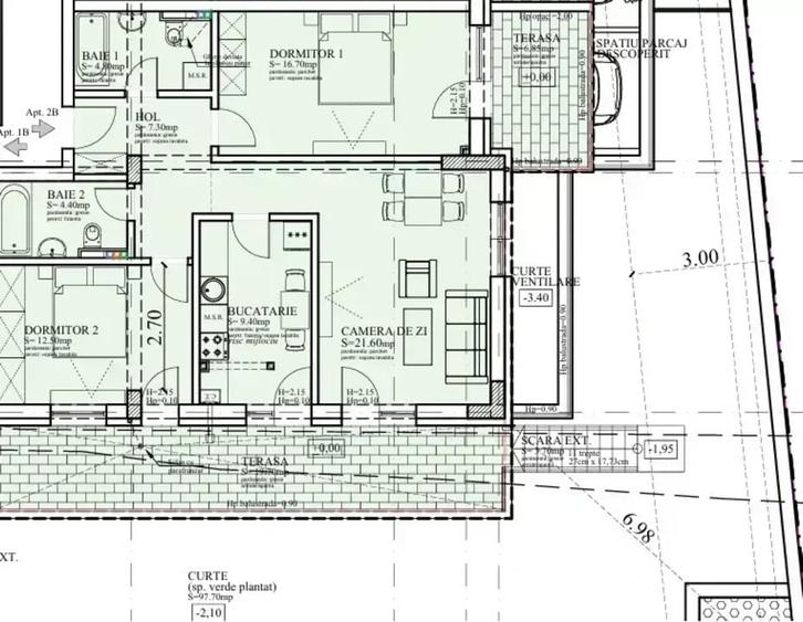 Apartament 3 camere cu gradina si terasa Titan Metrou - 4