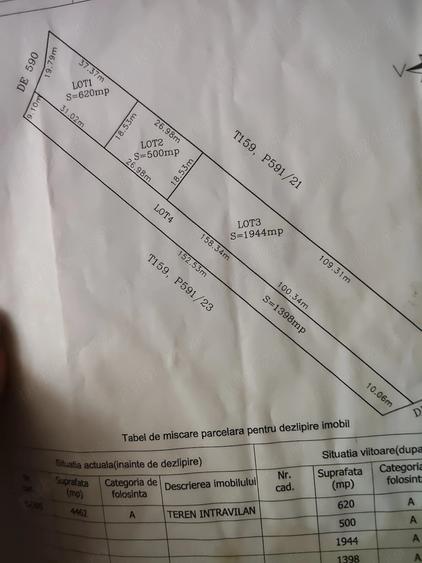 Teren de 500 mp, în Dumitrana
