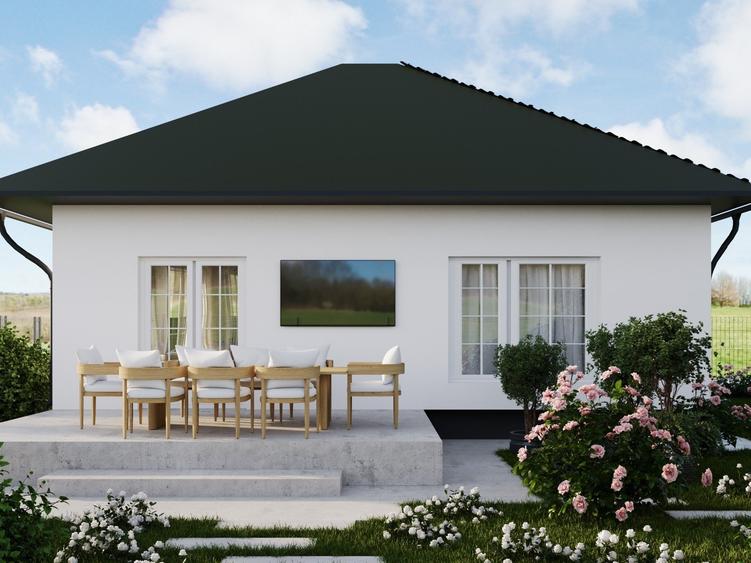 Casă 80 mp utili + Teren 360 mp – Balotești-Săftica finisaje premium - 2