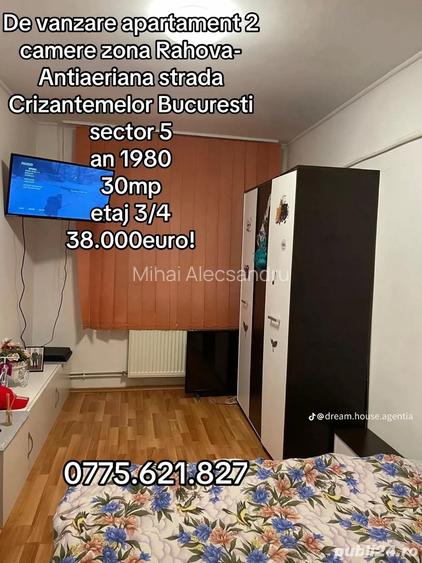 De vanzare apartament 2 camere zona Rahova Crizantemelor De vanzare apartament 2 camere zona Rahova Crizantemelor