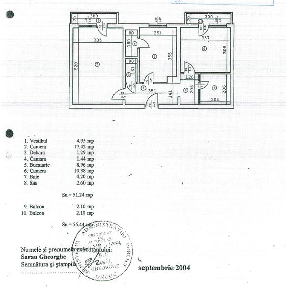 Apartament cu 2 camere, Obor/ Mosilor, 55 mpt, bloc 1981, et. 7 din 9 - 8
