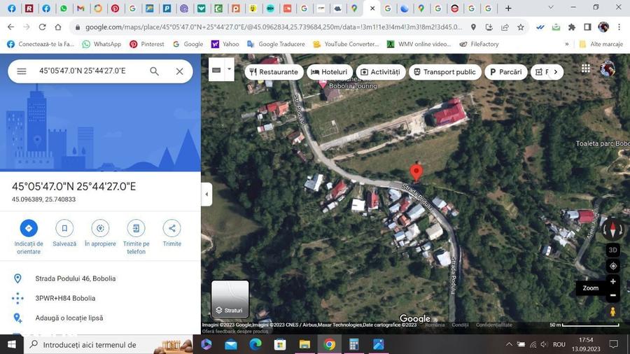 Proprietar Teren intravilan DE VANZARE (negociabil) sat Bobolia -PH - 2