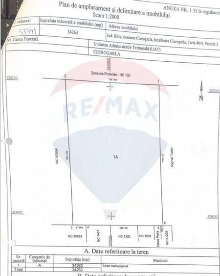Teren intravilan 3,4 Ha Ciorogarla str.  Nicolae Iorga - 3