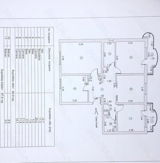 Vand apartament 4 camere Vand apartament 4 camere