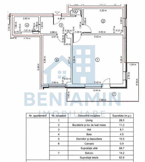3 camere - decomandate - 83mp totali - boxa - Parcare - Tractorul - 7