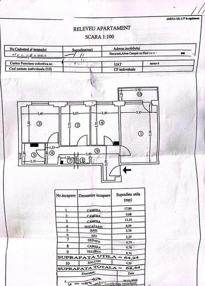 Apartament 3 Camere - Drumul Taberei - Metrou - 69 MP - Decomandat - ALA - NOU - 14