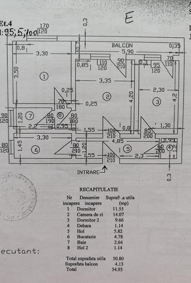 Vand apartament cu 3 camere in Bals - 3