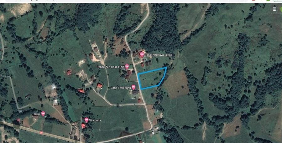 Teren intravilan Gresu / Tulnici, 5.904 mp, D: 58 m, 15 EUR/mp - 1