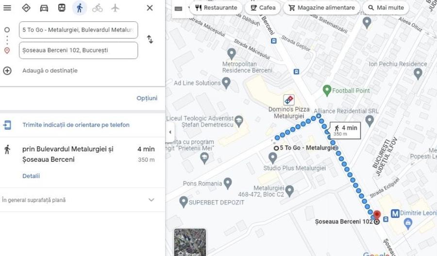 Garsonieră decomandată în Apărătorii Patriei