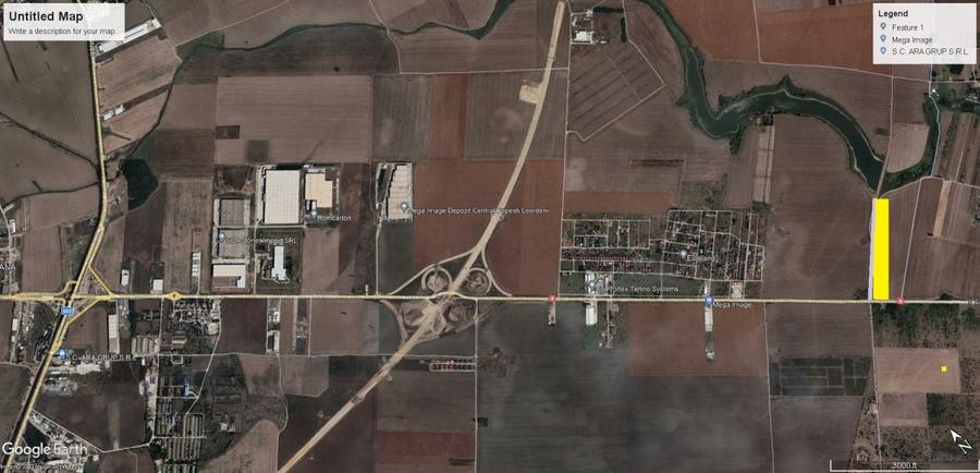Teren in suprafata de 61.000 mp / d - 94 m la DN4 situat in zona mixta - 1