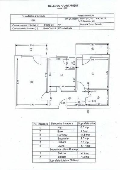 Vand apartament 2 camere decomandat etaj 4 zona IRUC - 2
