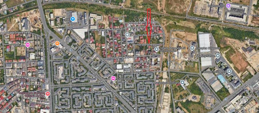 Aviatiei, str. Ocheanului, teren constructii, 500mp - 2