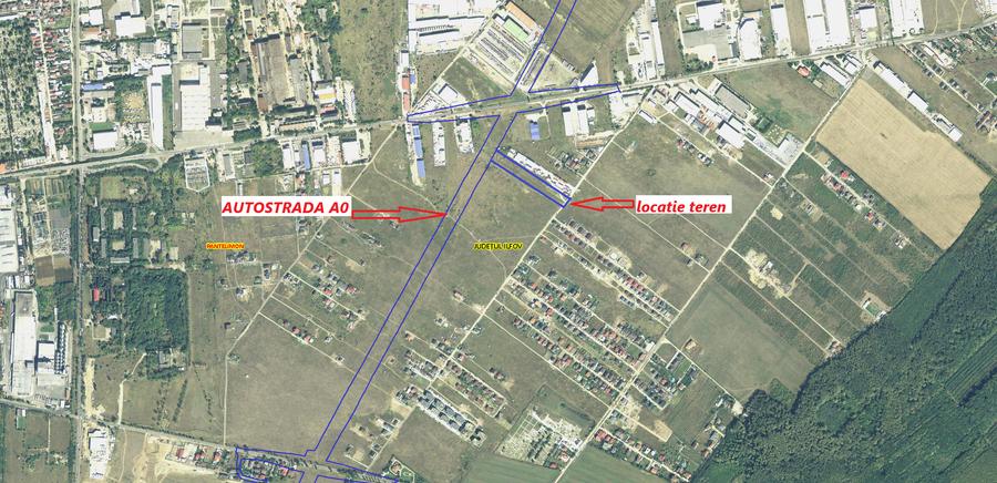Comision 0% | Teren intravilan | Pantelimon 8275 mp | 65 EURO | Oferta | - 1