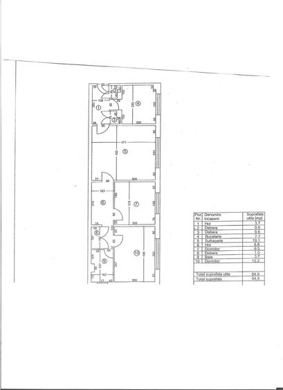 Apartament cu 3 camere semidecomandat în Calea București