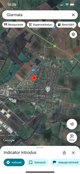 Teren de 1500 mp, în Giarmata