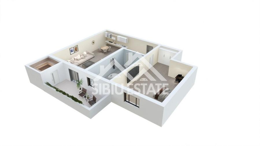 Apartament modern, aproape de natura - in Sibiu, langa lac -Comision 0 - 2