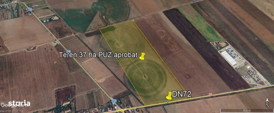 Teren 37 ha | PUZ aprobat Ploiesti Vest Industrial Park | DN72 + A3 - 5