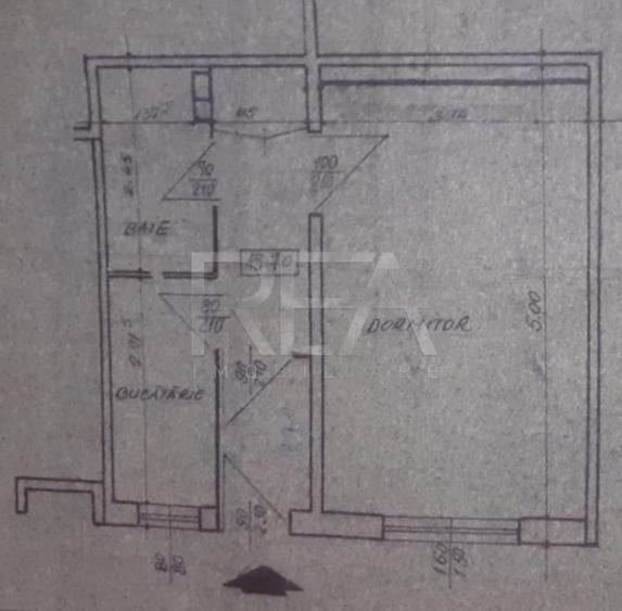Garsonieră, Nicolae Grigorescu, decomandată, metrou, anvelopat - 3