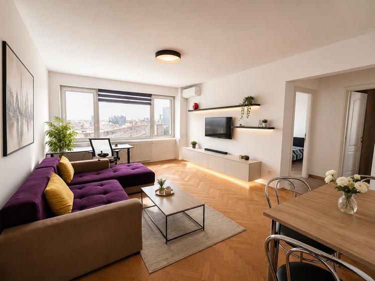 Apartament cu 3 camere semidecomandat în Calea Victoriei