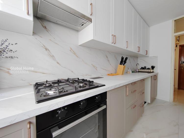 Apartament cu 3 camere semidecomandat, mobilat în Tineretului