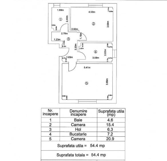Ap. 2 camere -Prima Inchiriere-Narciselor/Uverturii-Parter Inalt - 16