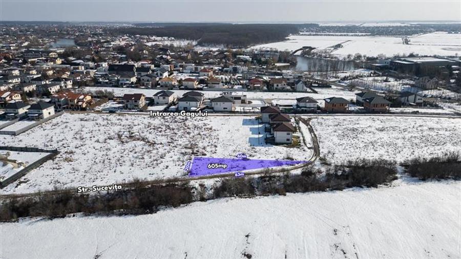 CORBEANCA - PARADISUL VERDE,TEREN  605 MP,DESCHIDERE 63 M,TOATE UTILITATILE - 4