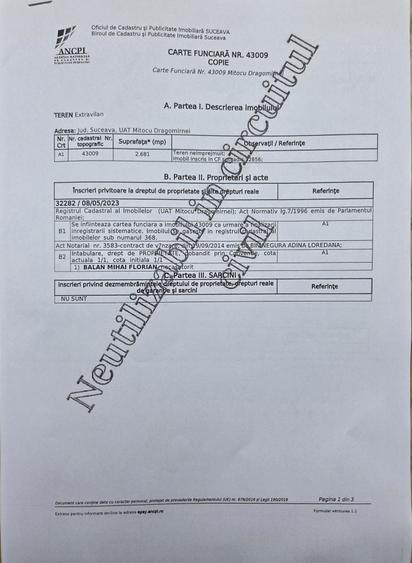 Teren 27 ari parcelabil Mitocul Dragomirnei ideal pentru case - 3