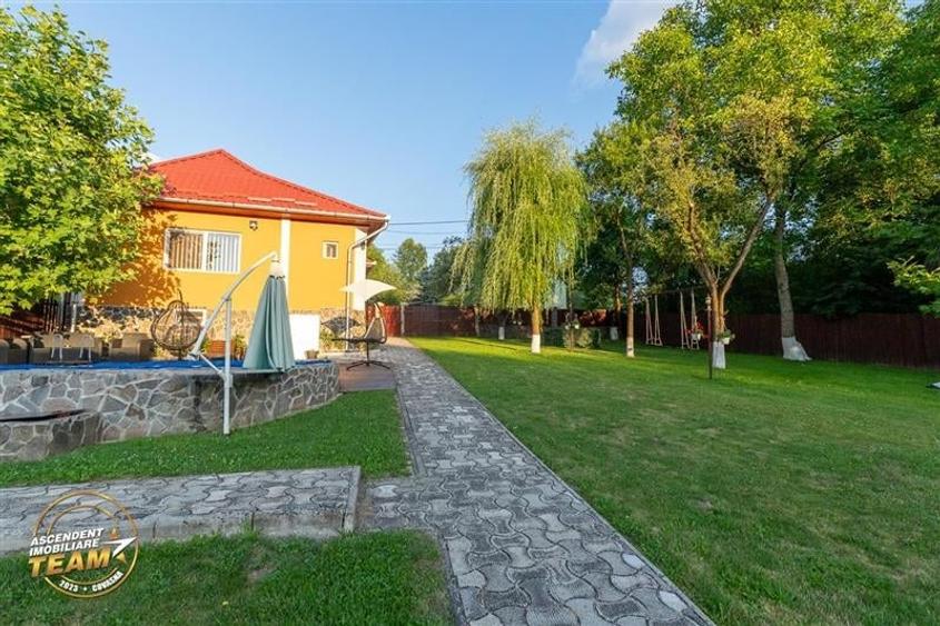 FILM&3D! Doua case cu:piscina,foisor,arbori decorativi,1.700mp teren,Lutoasa,Cov - 50