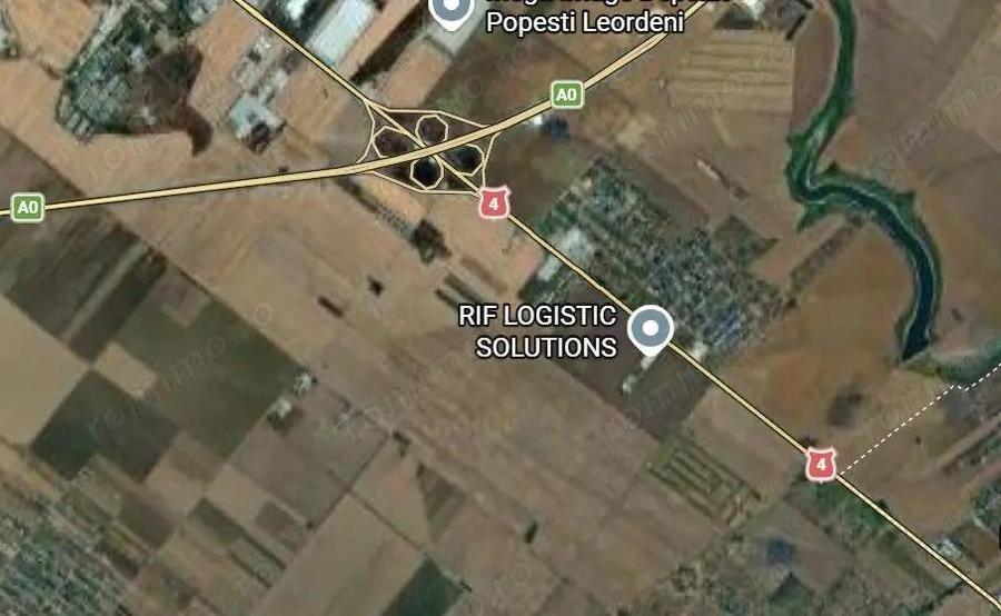 Teren intravilan 6ha cu deschidere 82ml la DN4, apropiere A0 - 3