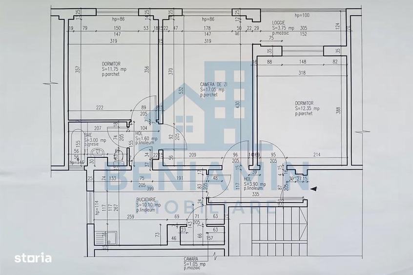 3 decomandate - parter - 65mp - centrala - gol - Scriitorilor - 8