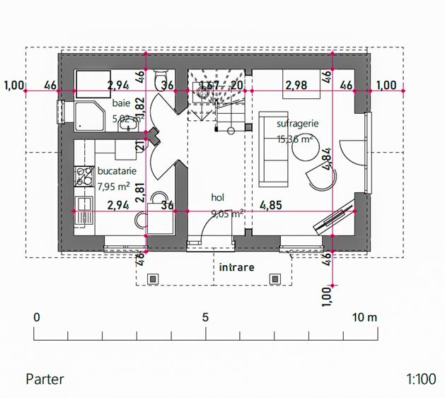 Casă tip cabană, structură solidă, 122mp, priveliște superbă - 4