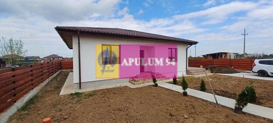 Săbăreni, casă nouă parter, 3 camere + dependințe - 8