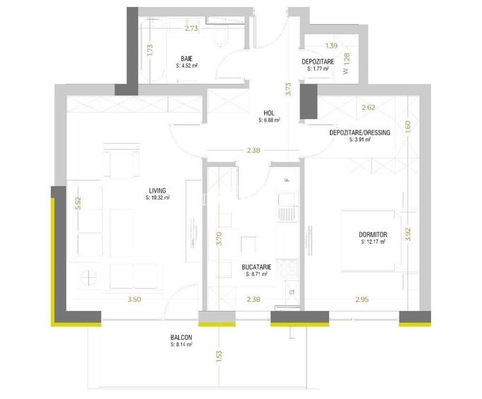 Apartament 2 Camere Premium | Urban Plaza | Brașov - 3