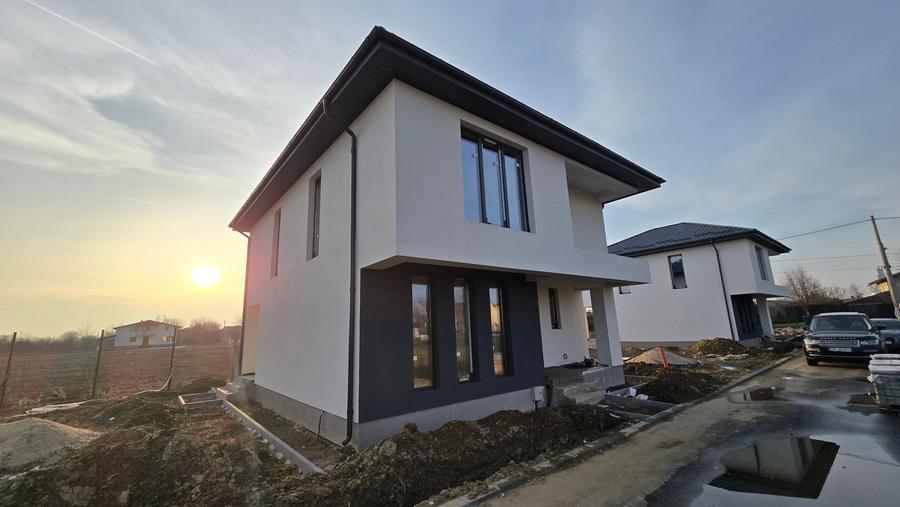 Casă nouă 4 camere Bolintin Vale – încălzire în pardoseală, teren 320 mp, terasă - 1