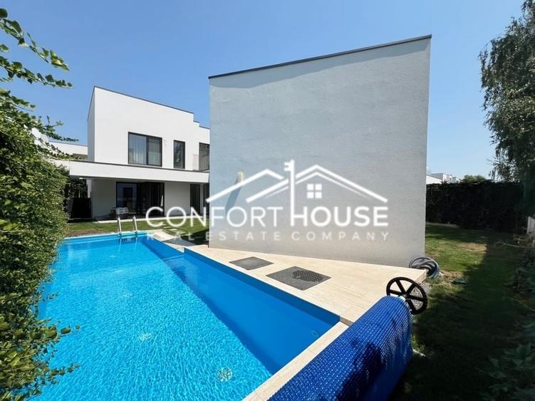 Vila  cu arhitectura moderna,  D+P+E,  piscina,  IANCU NICOLAE -British School - 1