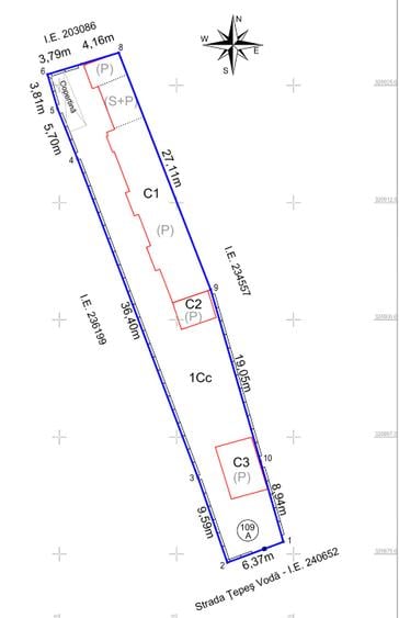 Comision 0, Casă + teren 430 mp, zona centrală, Str. Țepeș Vodă - 10