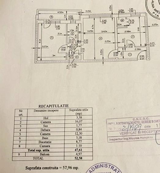 Apartament  2 camere, etaj 2, zona Orion - 13