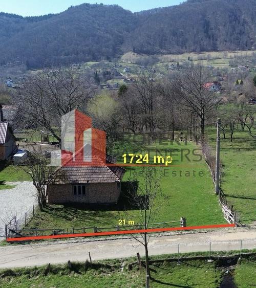 Teren  1.742 mp Bran Predeluț  | utilități | 21 m front stradal - 2