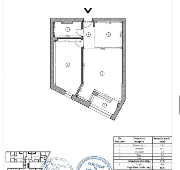 2 Camere Nou Finalizat zona metrou Timpuri Noi