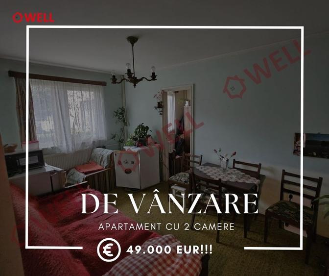 De vânzare un apartament cu două camere situată în Târgu Mureș, str.Parângului - 1