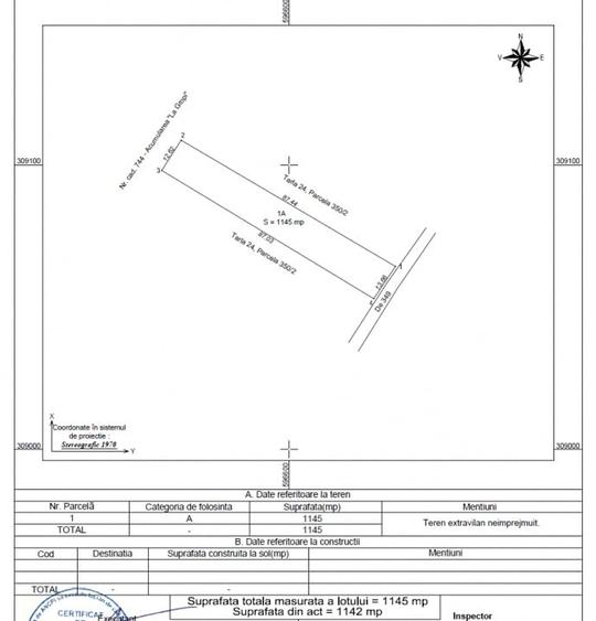 Teren Intravilan In Rate Manastiri Lac Com. Berceni | 1145mp | #LG16 - 2